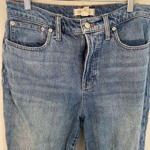 Madewell Classic Blue Straight Leg The Perfect Vintage Jeans
